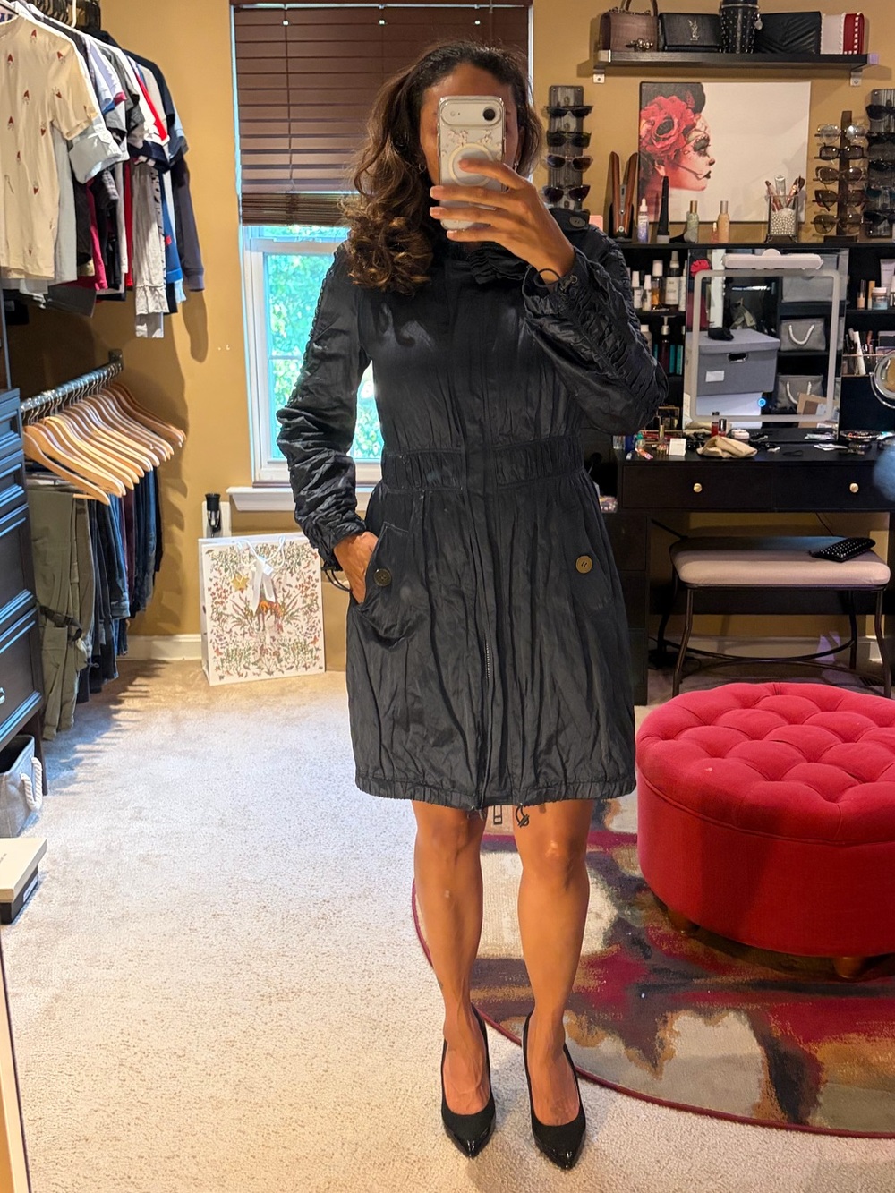 Burberry Blue Trench Jacket US6